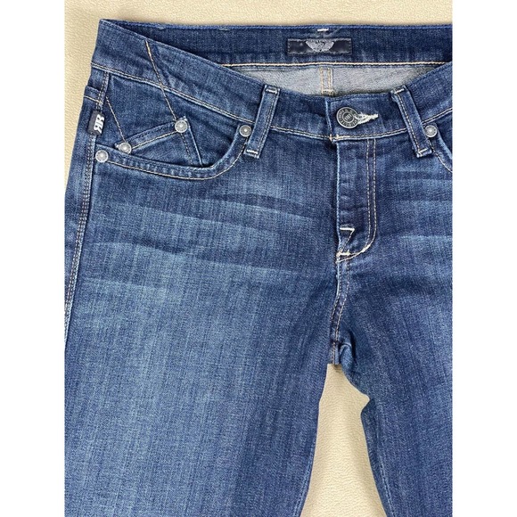 Rock and Republic Womens 30 Jeans Low Rise Straight Leg Regular Fit Blue Denim - Picture 2 of 13